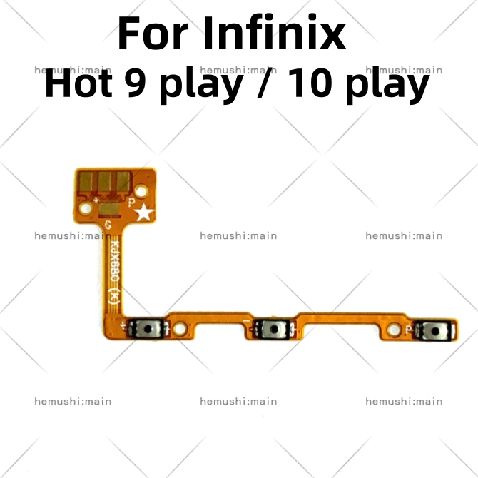 ปุ่มปรับระดับเสียง ปุ่มปิด ปิดเสียง สายแพ สําหรับ Infinix Hot 9 10 play X680 X688 X688B X688C