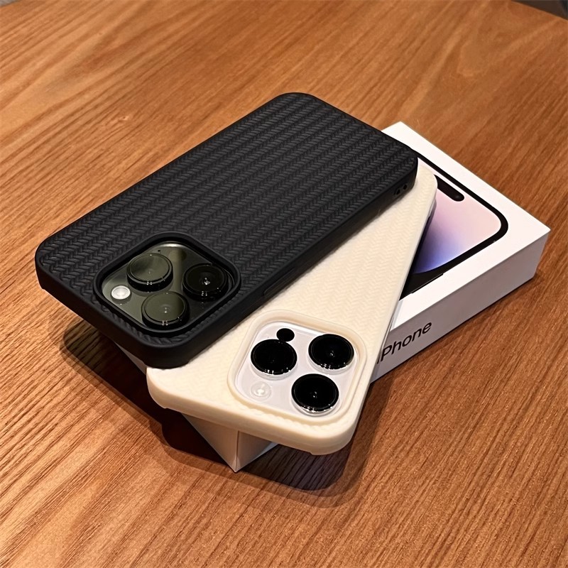 เข้ากันได้สำหรับ เคสไอโฟน เคสไอโฟน11 เคสโทรศัพท์ for iphone 16 15 pro max 14 pro max 14 Plus สำหรับ iPhone 14 Pro Max เคส iphone TPU เคสนิ่ม ทอเนื้อกันกระแทกกล้องป้องกันครีมสีขาวสีดำสำหรับ iPhone 13 Pro max 12 Pro Max 11 xr 7Plus