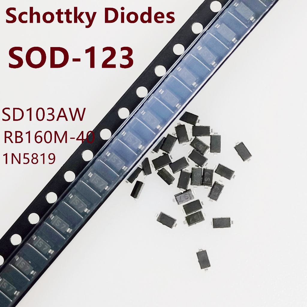 ไดโอด SMD 0805 SOD-123 1N5819 1N4007 1N4148 SOD123 SOD-323 1206 1N4148WS 1N5819WS B5819WS SOD323 100