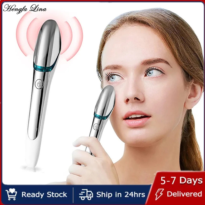 Hengfa Lina Beauty RF เครื่องนวดตาไฟฟ้า Eye Care อุปกรณ์ความเมื่อยล้าบรรเทา Dark Circle Eye กระเป๋า 