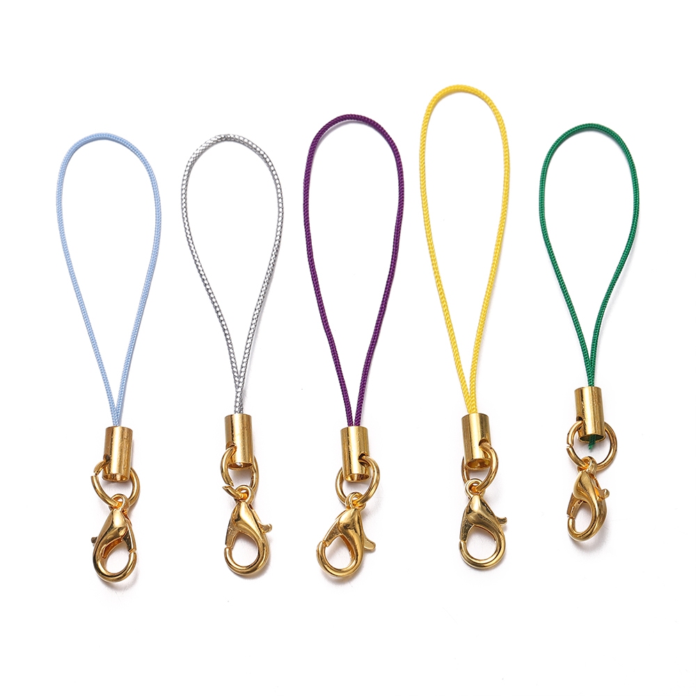 ST. KUNKKA 20-50 ชิ้นทองแบบพกพาสายนาฬิกาตะขอก้ามปู กล้องสายพวงกุญแจกุญแจรถสำหรับ ตะขอกุญแจ DIY - รูปที่ 2