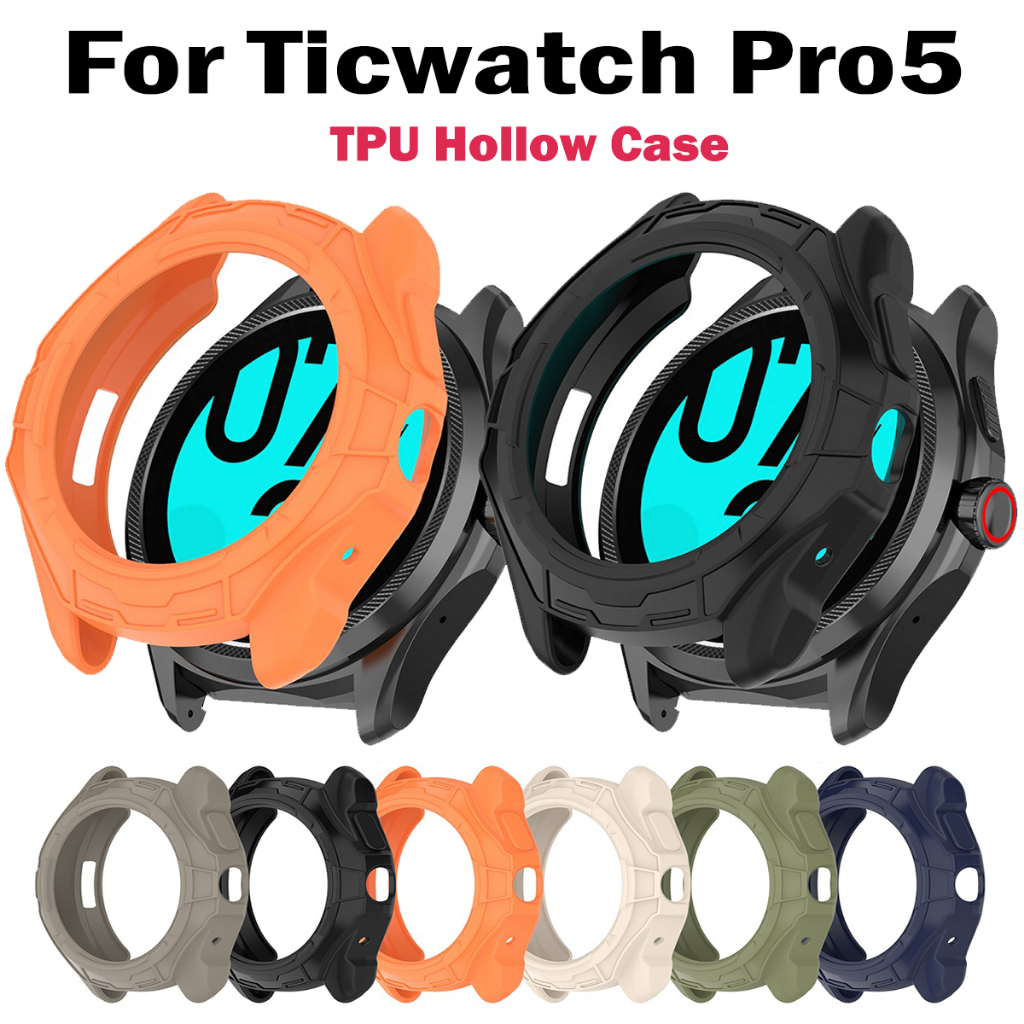 เคสนาฬิกาข้อมือ ซิลิโคนนิ่ม TPU สําหรับ Ticwatch Pro 5 Ticwatch Pro5