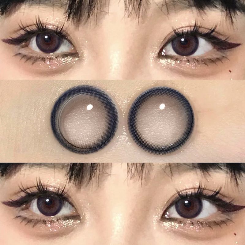 UYAAI x FRESHLADY คอนแทคเลนส์สายตาสั้น -0.00~-5.00 ธรรมชาติ ขอบล็อค คอนแทคเลนส์สี 14.2 มม.