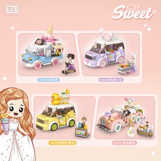 พร้อมส่ง บล็อกตัวต่อซีรีส์รถเข็นของหวานของคนดังทางอินเทอร์เน…