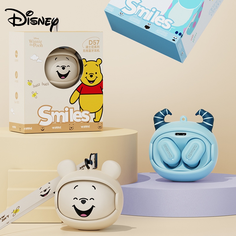 Disney D57 หูฟังบลูทูธไร้สาย HIFI ตัดเสียงรบกวน กันน้ํา