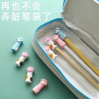 เคสซิลิโคนนิ่ม ลายกรงเล็บแมวน่ารัก แบบสร้างสรรค์ สําหรับเครื่องเขียนนักเรียน WJ349