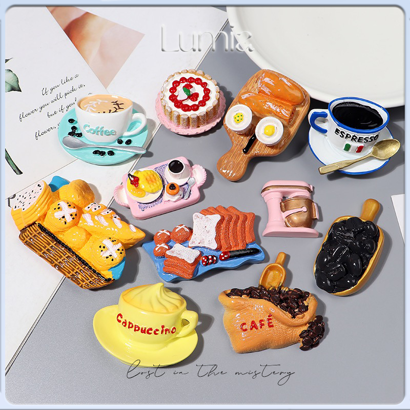 3D FOOD COFFEE แม่เหล็กติดตู้เย็น/อุปกรณ์ตกแต่งตู้/เครื่องประดับ 3D/กระดานข้อความ/สติกเกอร์เอกสารสํานักงาน/อาหารจําลอง/สติกเกอร์ตู้เย็นน่ารัก/รุ่นอาหาร ราคา ถูกที่สุด ดีลบีเคเค แกลเลอรีภาพที่ 7