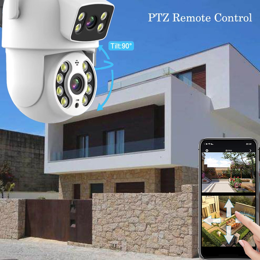 Tuya Smart Life กล้องวงจรปิดรักษาความปลอดภัย IP WiFi Aotu PTZ 2 ทาง AS-TY-IP8101H