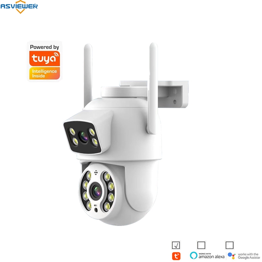 Tuya Smart Life กล้องวงจรปิดรักษาความปลอดภัย IP WiFi Aotu PTZ 2 ทาง AS-TY-IP8101H