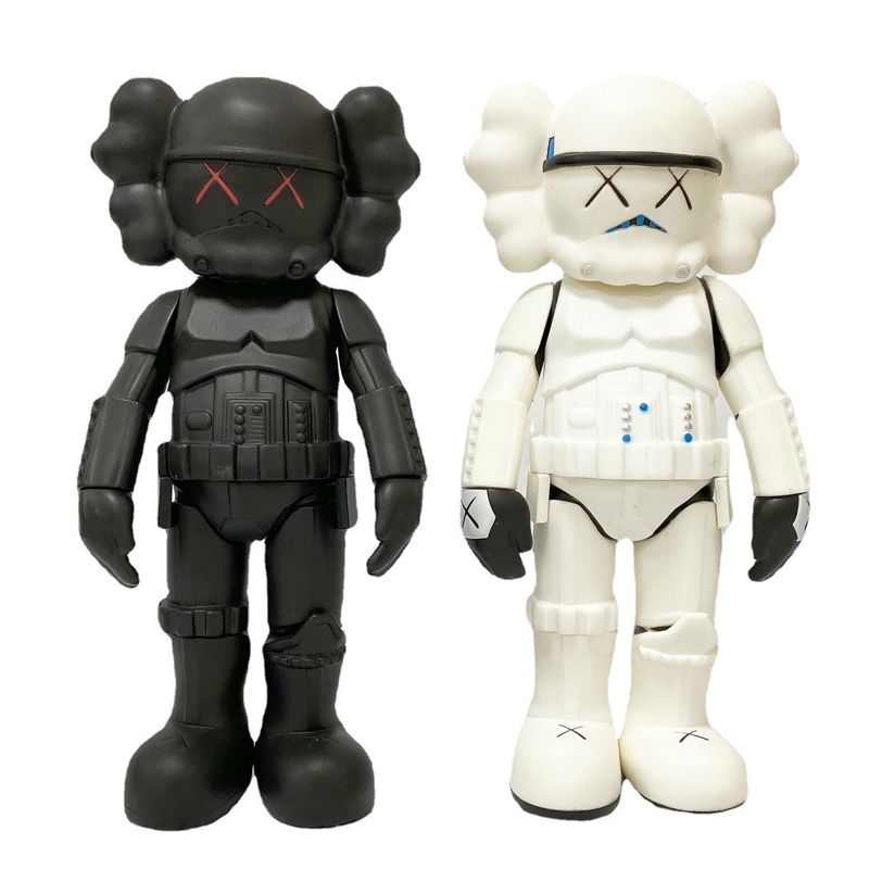 25 ซม.ใหม่ XX Eyes KAWS คอสเพลย์ Star Wars Imperial Stormtrooper Death Trooper Mandalorian PVC ตัวเลขการกระทําเดสก์ท็อปตกแต่งตุ๊กตาของเล่น