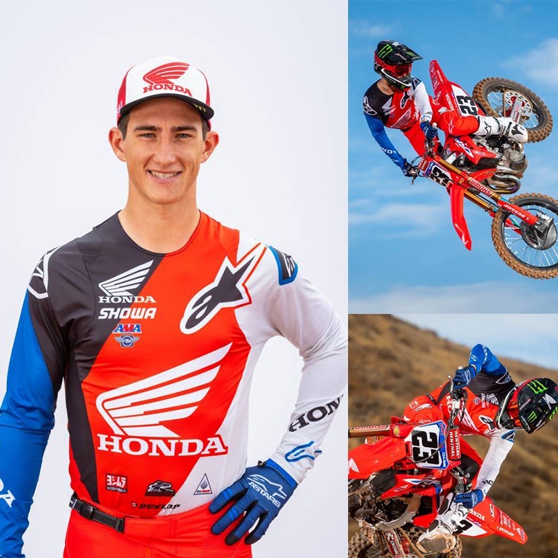 มาใหม่ ชุดแข่งฮอนด้า สําหรับ Mtb Motocross Riding Gear Set คุณภาพสูง ทุกฤดูกาล เสื้อและกางเกง