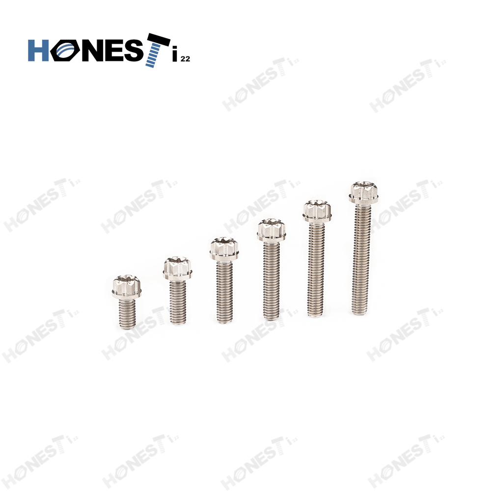 Honesti22 Titanium alloy Bolts M5x10-40  CNC head screws  Locomotive modification High strength corrosion resistance