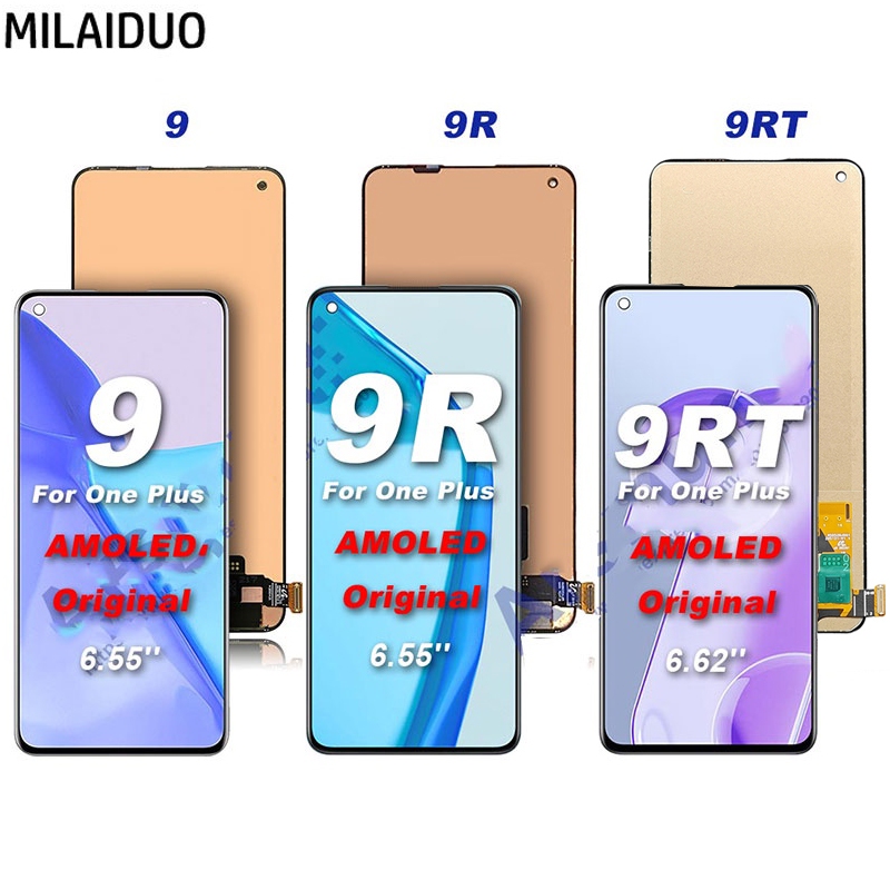 อะไหล่หน้าจอสัมผัส LCD TFT แบบเปลี่ยน สําหรับ Oneplus 9 9R 9RT 9 Pro 5G Oneplus 9 Pro