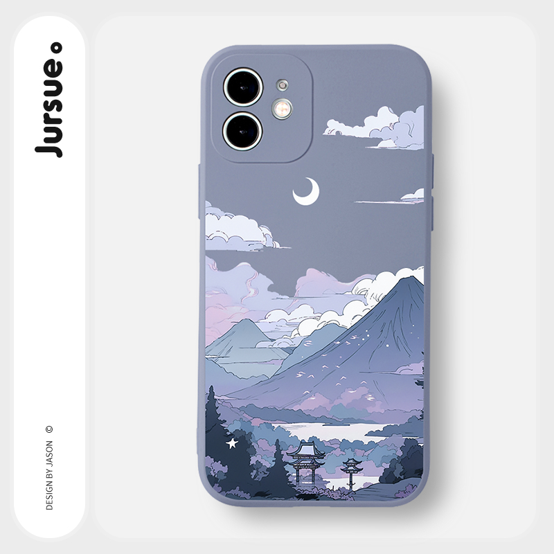 JURSUE เคสไอโฟน เคสซิลิโคนนุ่มกันกระแทกการ์ตูนน่ารักตลก เคสโทรศัพท์ Compatible for iPhone 15 14 13 12 11 Pro Max SE 2020 X XR XS 8 7 6 6S Plus พลัส XYY4369