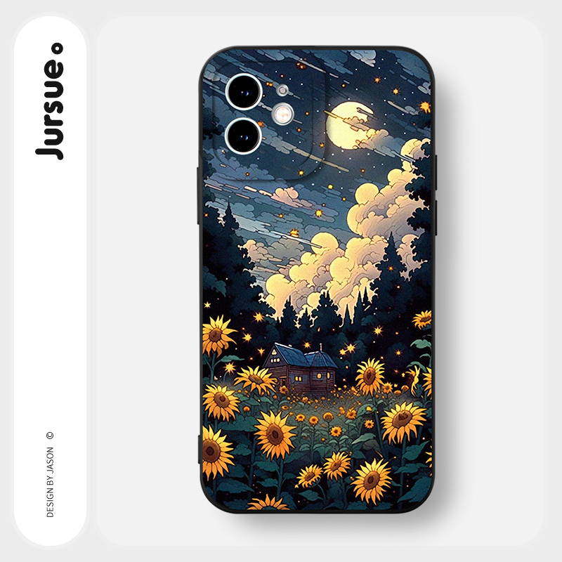 JURSUE เคสไอโฟน เคสซิลิโคนนุ่มกันกระแทกการ์ตูนน่ารักตลก เคสโทรศัพท์ Compatible for iPhone 17 16 15 14 13 12 11 Pro Max SE 2020 X XR XS 8 7 Plus พลัส XYY4376
