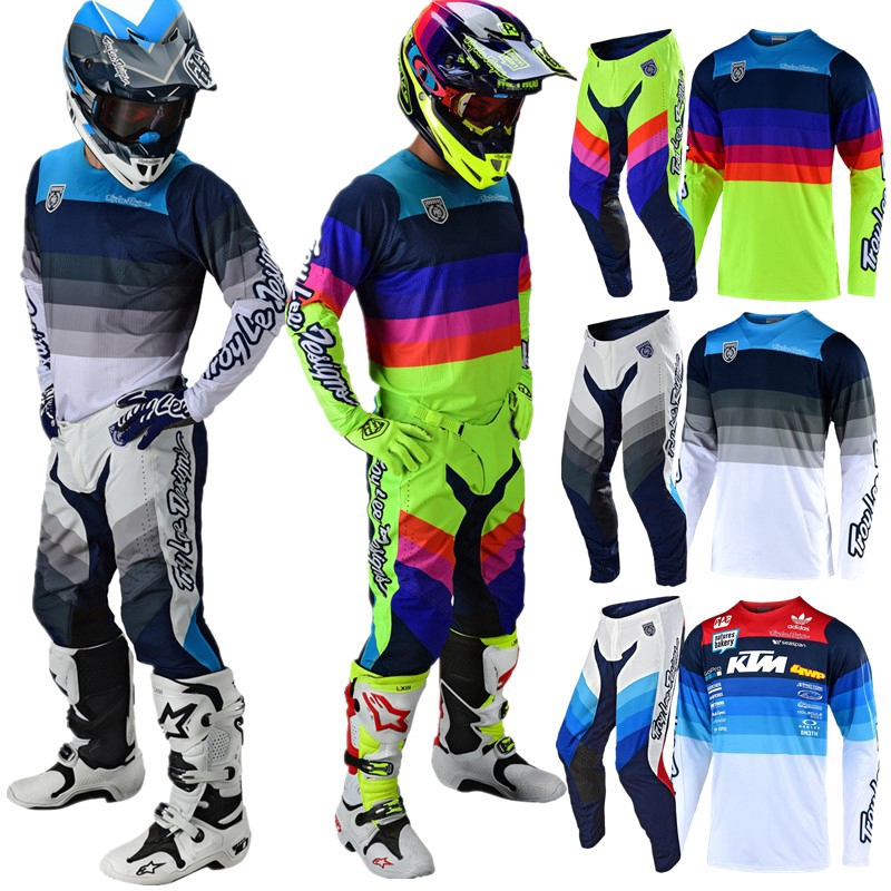 Troy LEE DESIGNS 2020 SE PRO KTM ชุดเสื้อกีฬาวิบาก TLD Dirt Bike Gear Set Moto Off Road Clothing