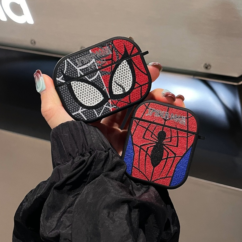 สําหรับ iphone AirPods Pro 3 AirPods 1/2/3/4 Spiderman ในเคสหนังหูฟังไร้สาย