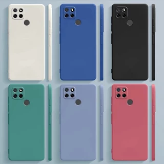 เคสโทรศัพท์มือถือ สีพื้น สําหรับ Oppo A15 A15S A53 2020
