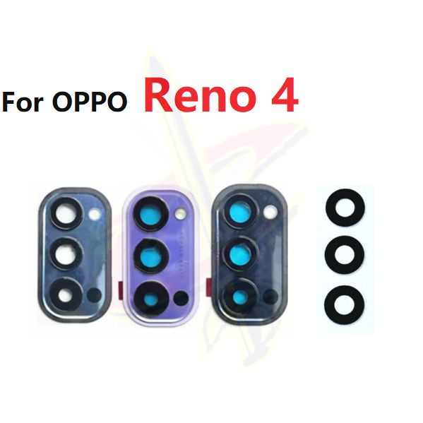 ฝาครอบเลนส์กล้อง พร้อมกรอบ แบบเปลี่ยน สําหรับ Oppo Reno 4 CPH2091 CPH2113