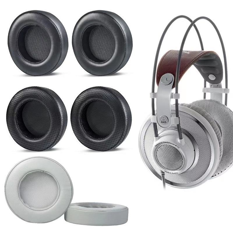ของแท้ ฟองน้ําครอบหูฟัง หนังแกะ แบบเปลี่ยน สําหรับ AKG K601 K701 K702 K612 K712 Pro Q701 Q702