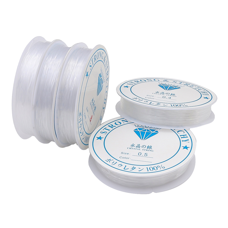 0.25 มม. – 0.8 มม. คริสตัลใส ลูกปัด สายสตริง ด้าย ไม่ยืด แข็งแรง สายไนล่อน สําหรับ DIY สร้อยคอ สร้อยข้อมือ เครื่องประดับ ทํา