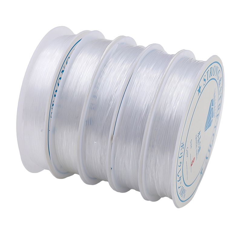 0.25 มม. - 0.8 มม. คริสตัลใส ลูกปัด สายสตริง ด้าย ไม่ยืด แข็งแรง สายไนล่อน สําหรับ DIY สร้อยคอ สร้อยข้อมือ เครื่องประดับ ทํา