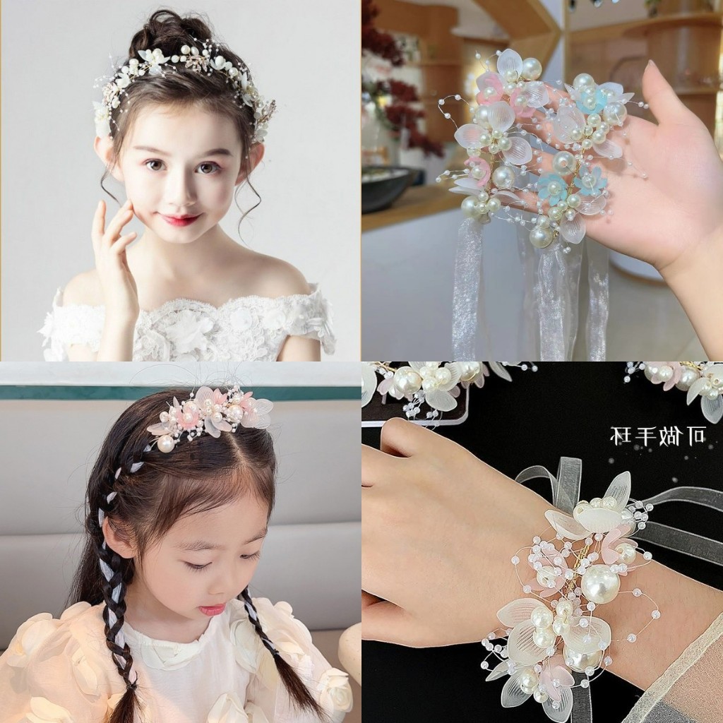 [Beautiful Magpie] สร้อยข้อมือ มงกุฎลูกไม้ น่ารัก สําหรับเด็ก🔥 รวมภาษีแล้ว