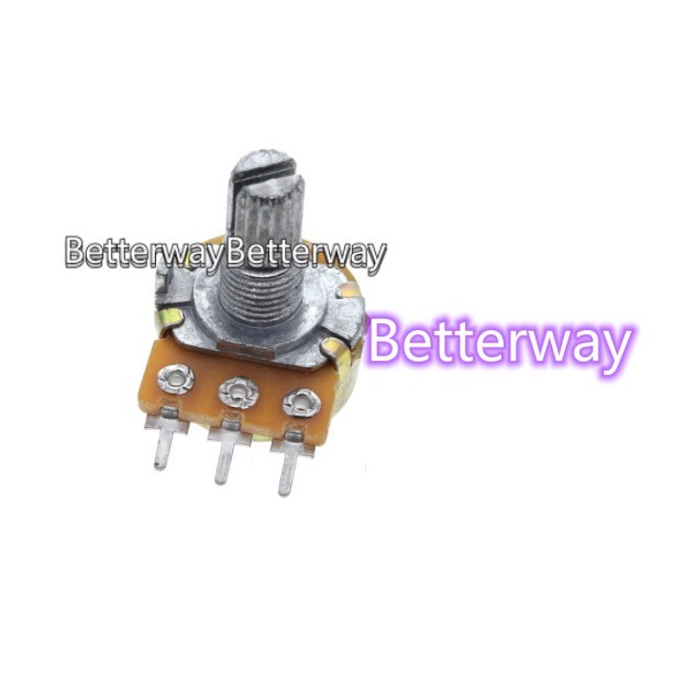 1 PC Potentiometer แผง Mount แชสซี 3pins 10K 5K 100K B10k B5k B100K WH148 0.125w สําหรับ arduino LCD