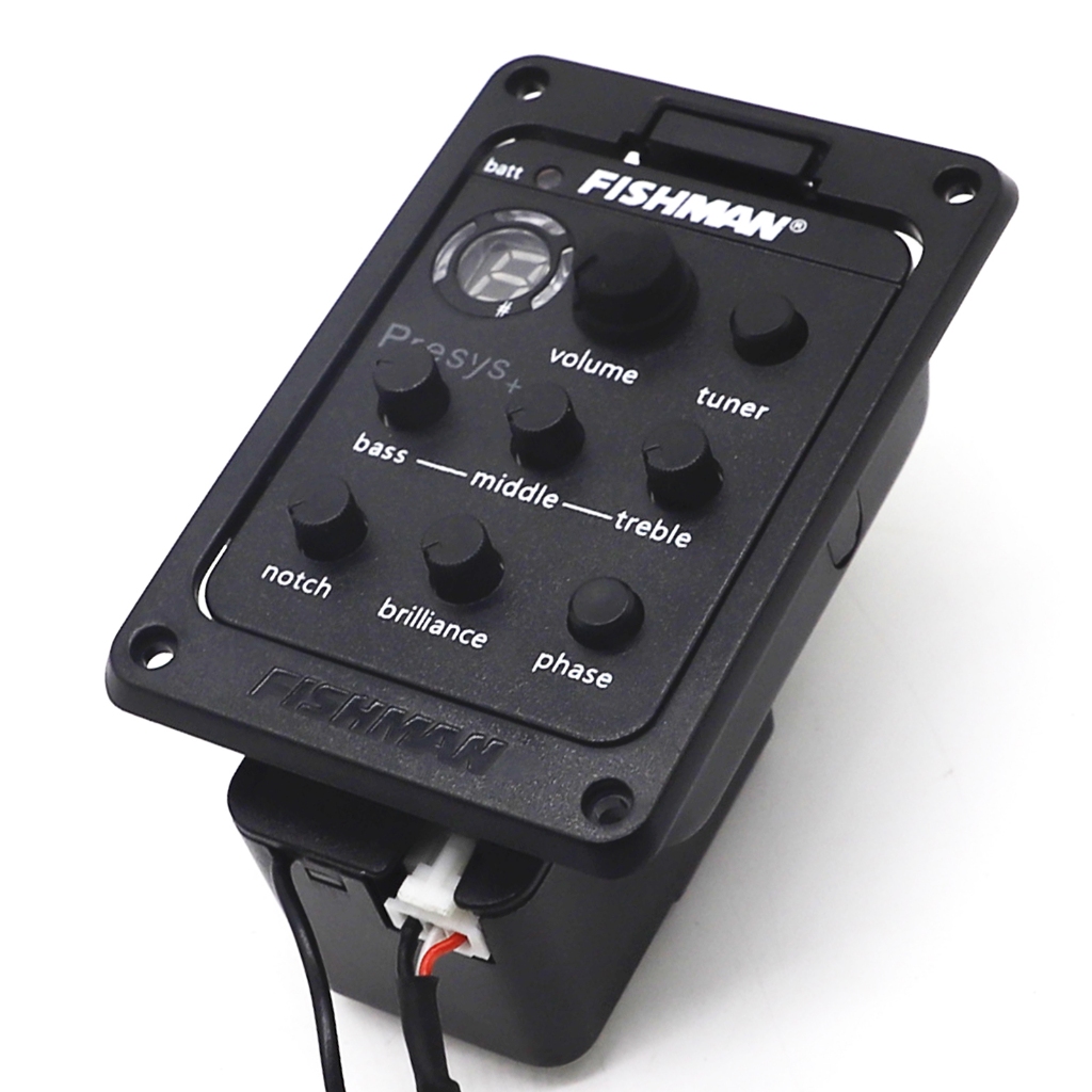 Fishman Presys+ Plus 201 ปิ๊กอัพกีตาร์โปร่ง EQ จูนเนอร์ ปิ๊กอัพ ระบบอีควอไลเซอร์ ปิ๊กอัพกีตาร์อะคูสต
