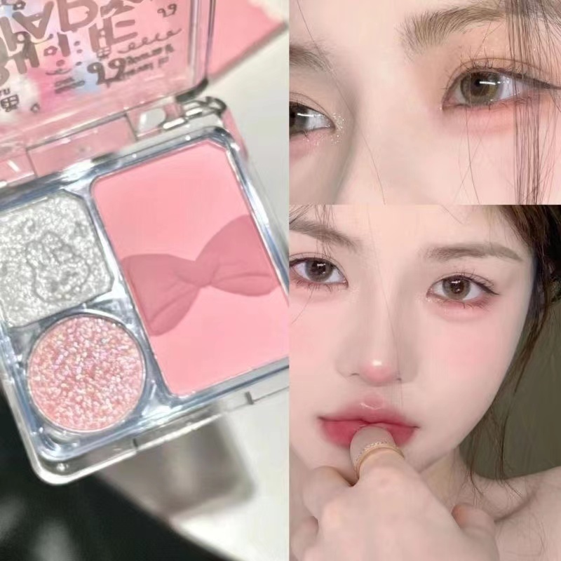 xixi Billy Diary พาเลทอายแชโดว์ สี่สี เนื้อแมตต์ ประกายมุก สําหรับผู้เริ่มต้น
