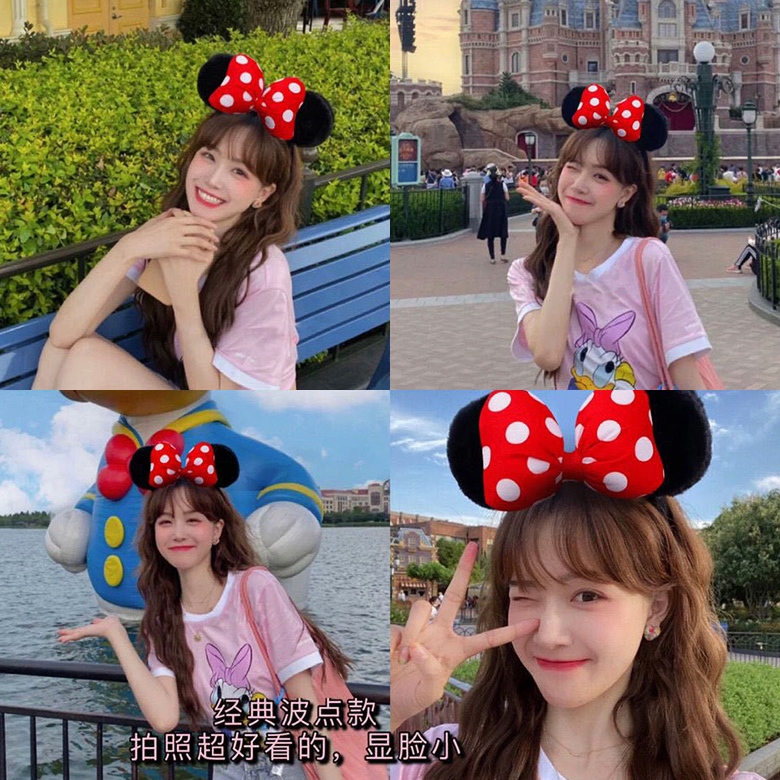[แพ็กละ 2 ชิ้น] ที่คาดผม ขนาดใหญ่ เครื่องประดับผมเจ้าหญิงบนวิ่งไปดิสนีย์แลนด์ รูปภาพดิสนีย์ ที่คาดผมเด็ก ที่คาดผม