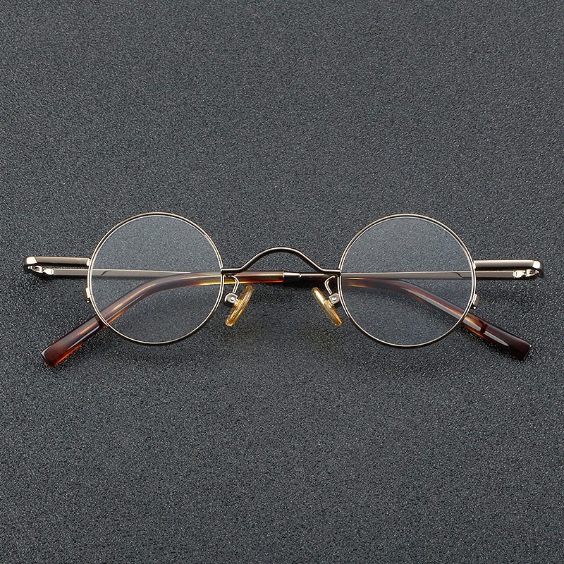 Pure Titanium กรอบแว่นตาผู้หญิงผู้ชาย Retro แว่นตาขนาดเล็กเลนส์ใสแว่นตาสุภาพสตรี