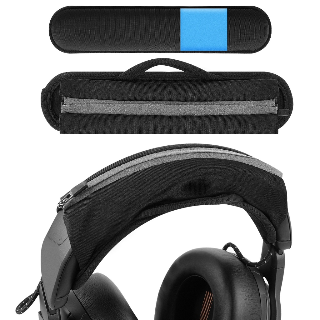 Geekria ที่คาดศีรษะ เจล ตะขอ และห่วง ขนาดใหญ่ มีซิป สําหรับหูฟัง Corsair JBL Razer Sennheiser Turtle Beach