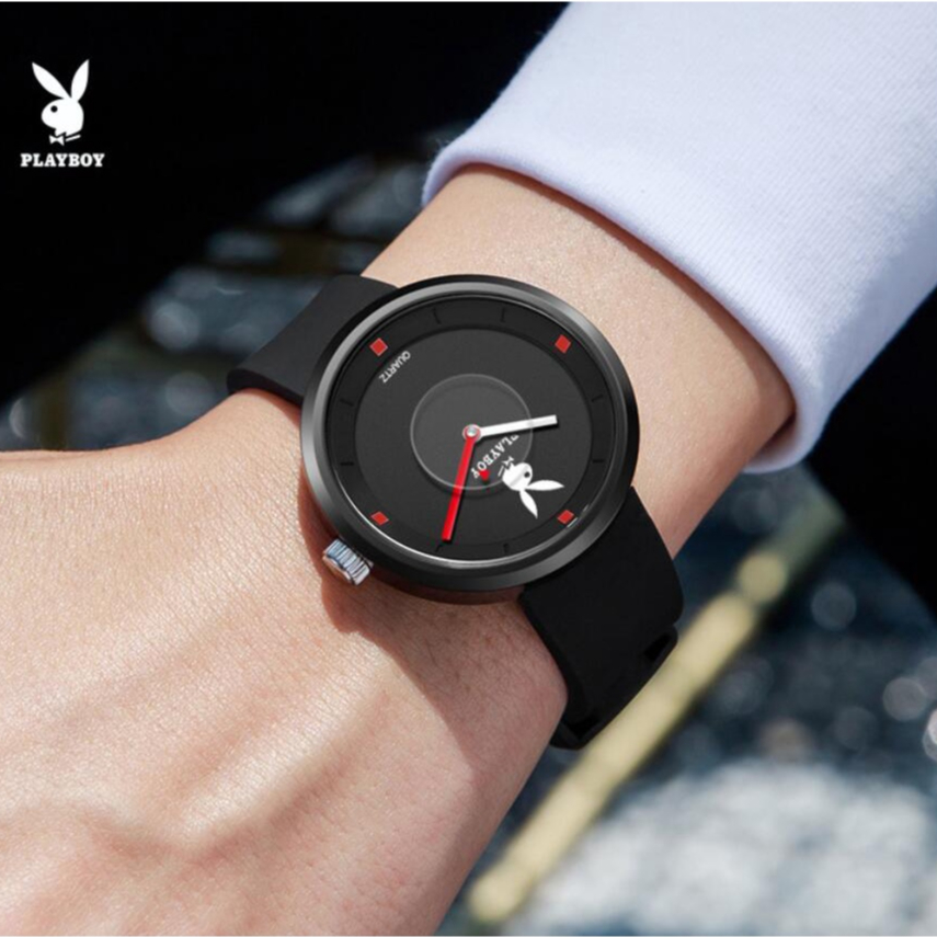 [พร้อมส่ง] Playboy 3059 นาฬิกาข้อมือควอทซ์ แฟชั่นย้อนยุค เข้ากับทุกการแต่งกาย สําหรับผู้หญิง (ฟรีกล่องนาฬิกาสวยหรู)