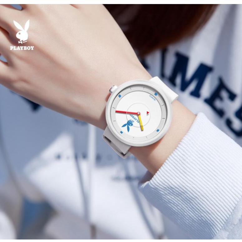 [พร้อมส่ง] Playboy 3059 นาฬิกาข้อมือควอทซ์ แฟชั่นย้อนยุค เข้ากับทุกการแต่งกาย สําหรับผู้หญิง (ฟรีกล่องนาฬิกาสวยหรู)