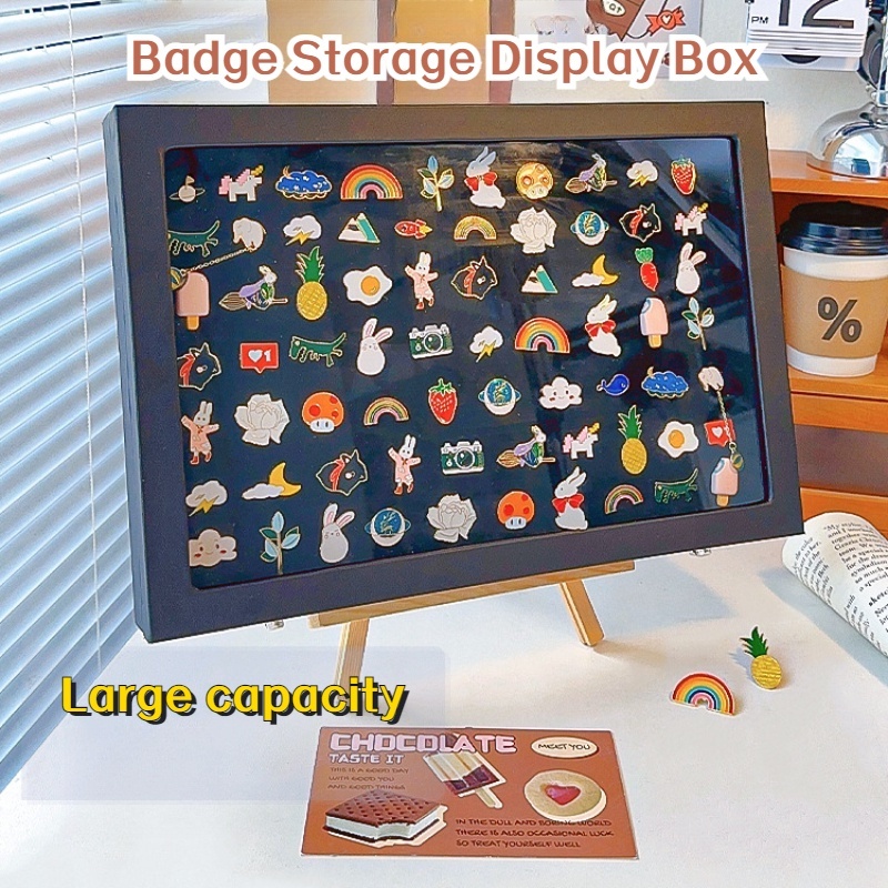 [พร้อมส่ง] กล่องเก็บเข็มกลัด โลหะใส ป้องกันออกซิเดชั่น ป้องกันฝุ่น สําหรับเก็บสะสมเหรียญ