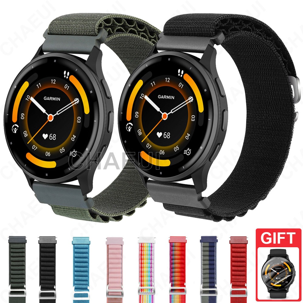 สายนาฬิกาข้อมือไนล่อน ระบายอากาศ แบบเปลี่ยน สําหรับ Garmin Venu 3 / Venu 2 Plus / Venu 2