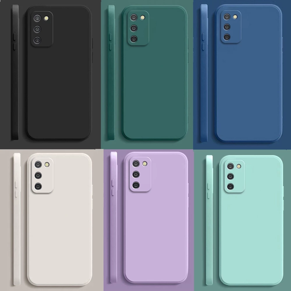 สําหรับ Samsung Galaxy A02S A03S กรณี Candy สี Matte Soft TPU ซิลิโคนเคสโทรศัพท ์ สําหรับ Samsung Galaxy A03S A02S ปกหลัง