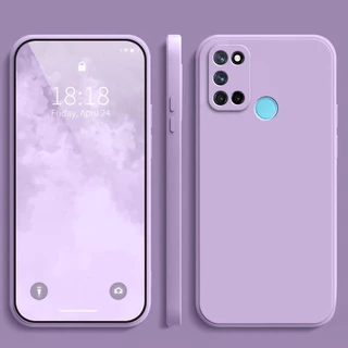 เคสโทรศัพท์มือถือ ซิลิโคนนิ่ม TPU บางมาก สีแคนดี้ เหลือง เขียว ชมพู ม่วง สําหรับ Realme 7i Realme C17 Realme C17 7i Realme7i