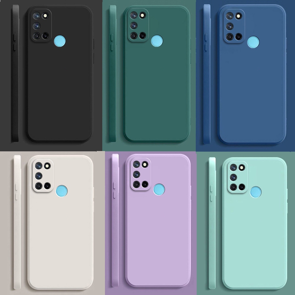 เคสโทรศัพท์มือถือ ซิลิโคนนิ่ม TPU บางมาก สีแคนดี้ เหลือง เขียว ชมพู ม่วง สําหรับ Realme 7i Realme C17 Realme C17 7i Realme7i