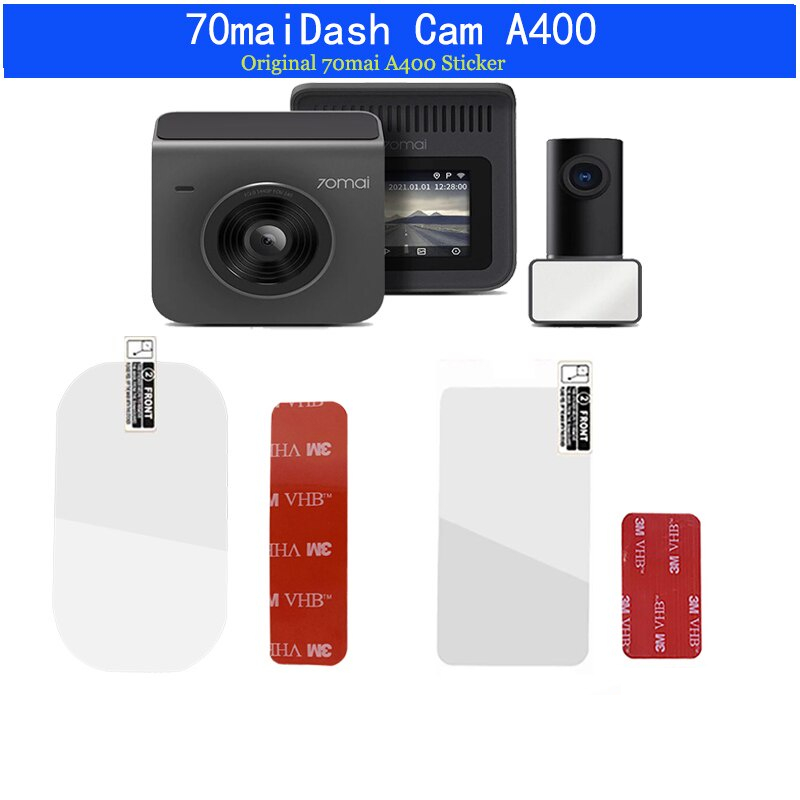ฟิล์มสติกเกอร์ติดแดชแคม 3M และฟิล์มกันรอยหน้าจอ สําหรับรถยนต์ 70Mai Dash Cam A400 70Mai Cam A400 DVR