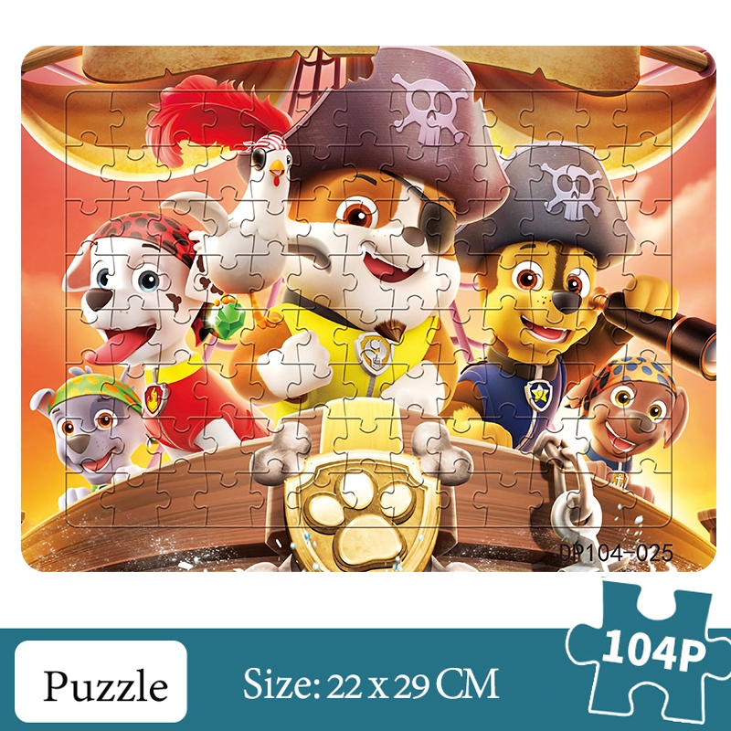 [พร้อมส่ง] Pawpatrol จิ๊กซอว์ปริศนา พร้อมแผ่นด้านล่าง ของเล่นเสริมการศึกษา สําหรับเด็กอายุมากกว่าหกปี