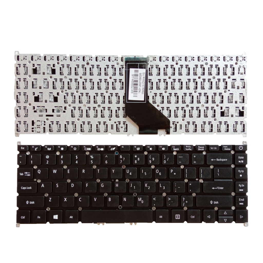 สําหรับ Acer A314-41 TMP40-51 TMP414 N18P4 P214 US Keyboard ไม่มีแบ็คไลท์