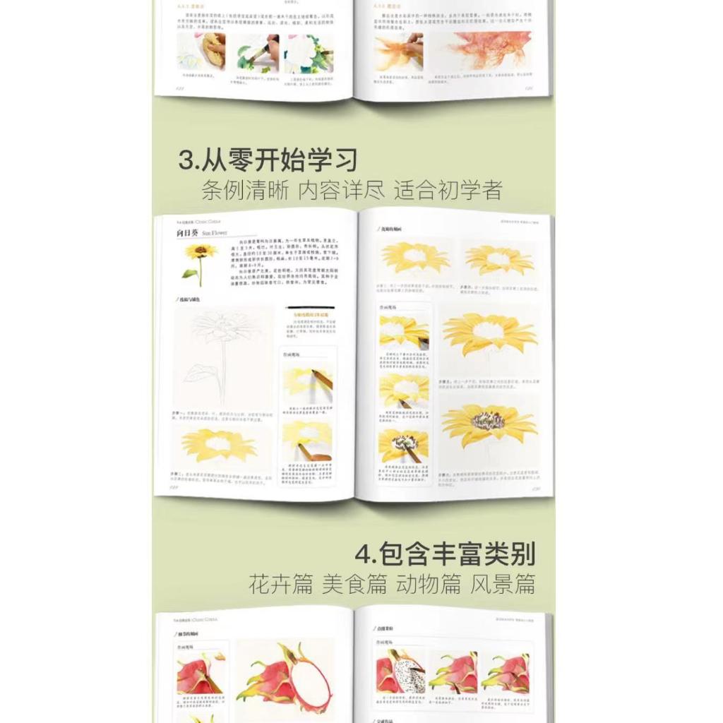 บทนําการสอนพื้นฐานสีน้ําคัดลอกพื้นฐานเป็นศูนย์ตําราเรียนตน รูปที่ 6