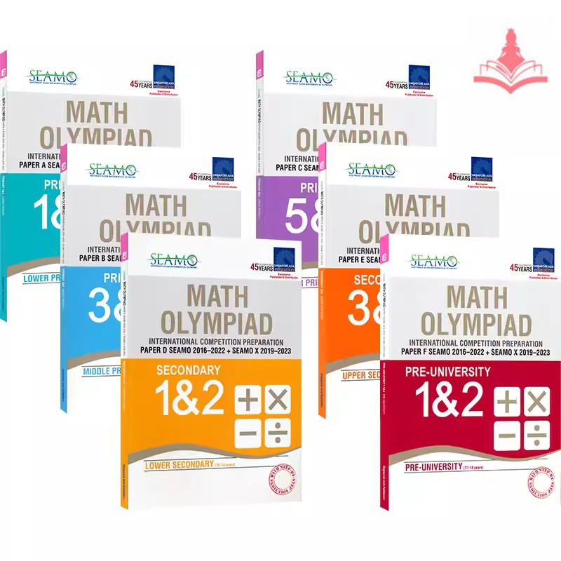 หนังสือเรียนคณิตศาสตร์โอลิมปิกสำหรับเด็กและสมุดงาน — Student Children's Math Textbook Workbooks “SAP Maths Olympiad International Competition Preparation Paper Level A / B / C / D / E / F”