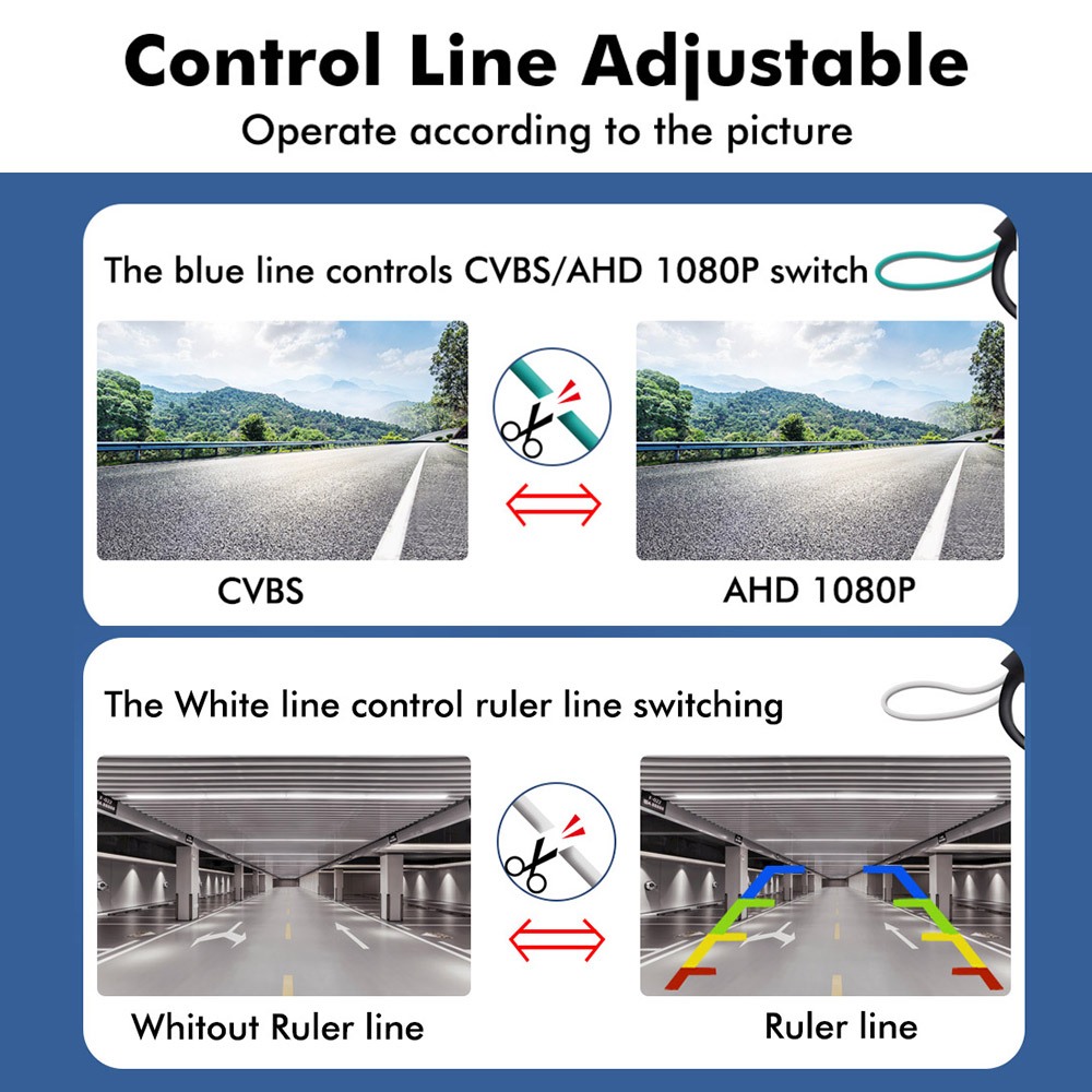 กล้องมองหลังรถยนต์ 4x4 สําหรับ Isuzu D-Max Mitsubishi Triton Hilux Vigo Revo Nissan Navara Frontier Ford Ranger สีดํา สําหรับ Toyot - รูปที่ 3