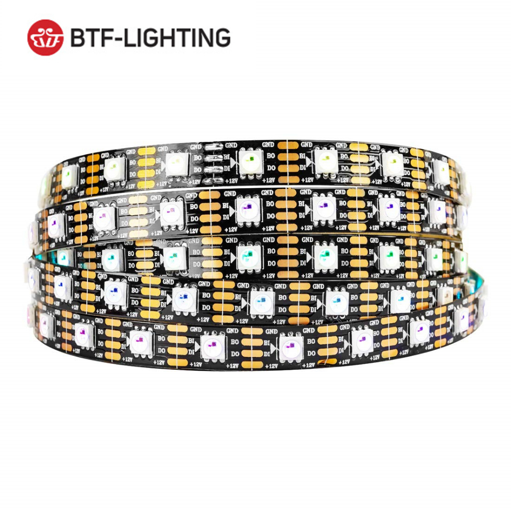 BTF-LIGHTING 60LEDs/m WS2815 ( อัพเกรด WS2812B) แถบแสง LED 5050 SMD DC12V