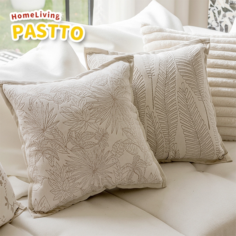 ปลอกหมอนอิงโซฟา 45×45 ปลอกหมอนอิง | สีครีม ผ้า Chenille ลาย Jacquard ถอดซักได้ | ตกแต่งโซฟาและเตียงระดับพรีเมี่ยม ราคา ถูกที่สุด ดีลบีเคเค รูปภาพหลัก