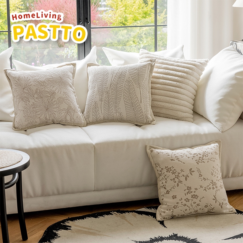 ปลอกหมอนอิงโซฟา 45×45 ปลอกหมอนอิง | สีครีม ผ้า Chenille ลาย Jacquard ถอดซักได้ | ตกแต่งโซฟาและเตียงระดับพรีเมี่ยม ราคา ถูกที่สุด ดีลบีเคเค แกลเลอรีภาพที่ 2