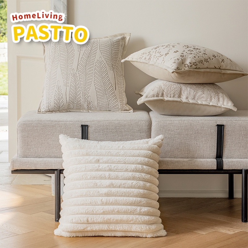 ปลอกหมอนอิงโซฟา 45×45 ปลอกหมอนอิง | สีครีม ผ้า Chenille ลาย Jacquard ถอดซักได้ | ตกแต่งโซฟาและเตียงระดับพรีเมี่ยม ราคา ถูกที่สุด ดีลบีเคเค แกลเลอรีภาพที่ 3